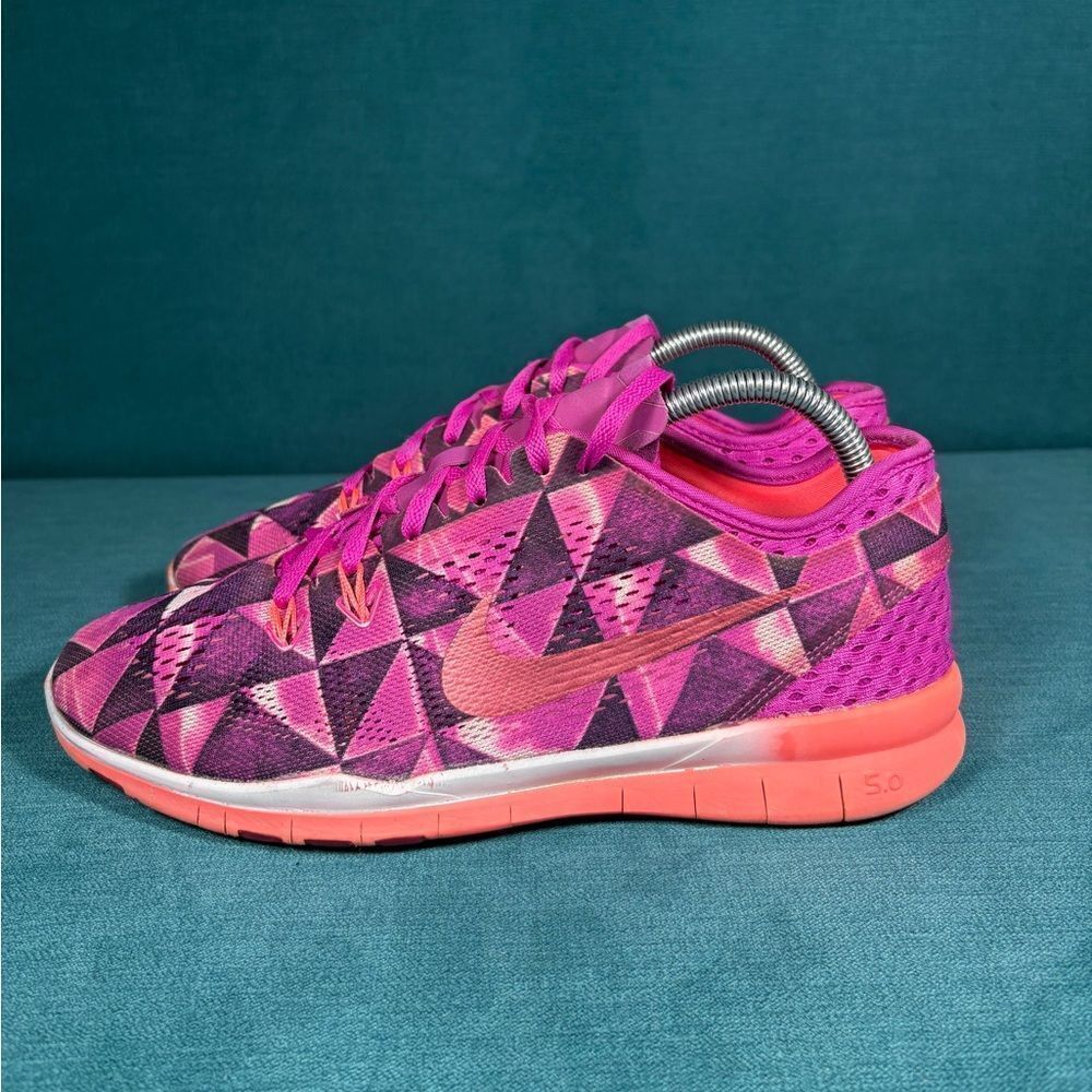 Nike Free 5.0 TR Fit 5 Fuscha Pink Running Shoes Women's Size 9